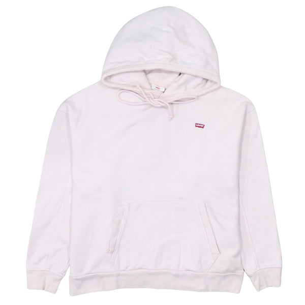Levi's 90's Drawstring Pockets Pullover Hoodie Small Pink