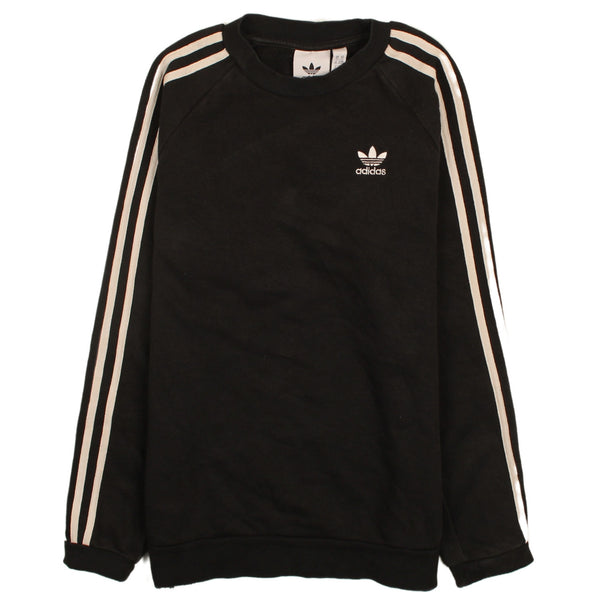 Adidas Vintage 90's Black Crew Neck Sweatshirt XSmall