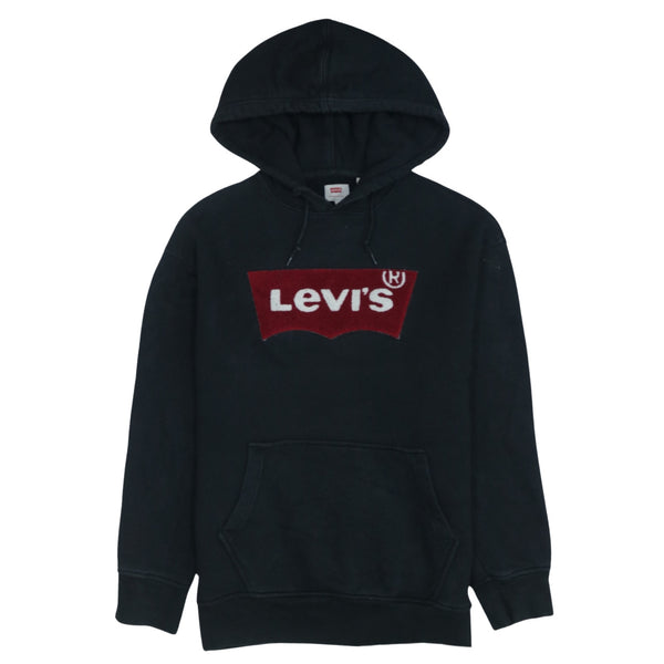 Levi's 90's Black Spellout Pullover Hoodie - Men's Small