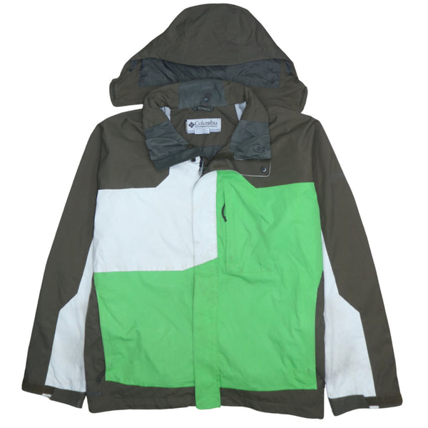 Columbia 90's Hooded Full Zip Windbreaker Brown XXLarge (2XL)