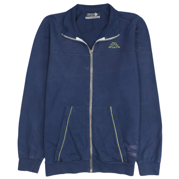 Kappa 90's Navy Blue XLarge Lightweight Full Zip Sweatshirt Women