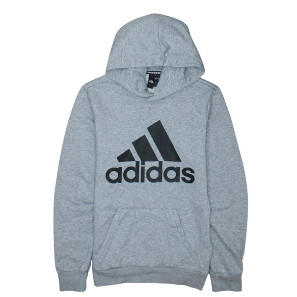 Adidas 90's Spellout Pullover Hoodie XSmall Grey