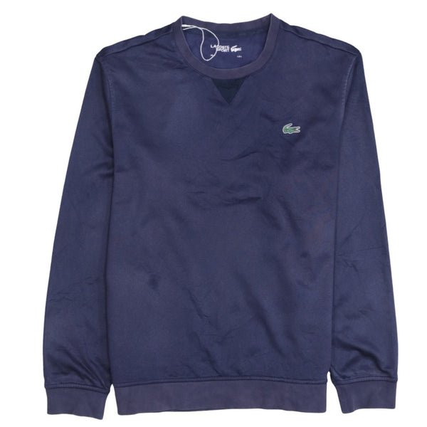 Lacoste 90's Lightweight Crew Neck Sweatshirt Large Navy Blue