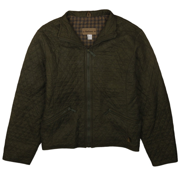 Barbour 90's Plain Full Zip Up Windbreaker Large (missing sizing label) Green