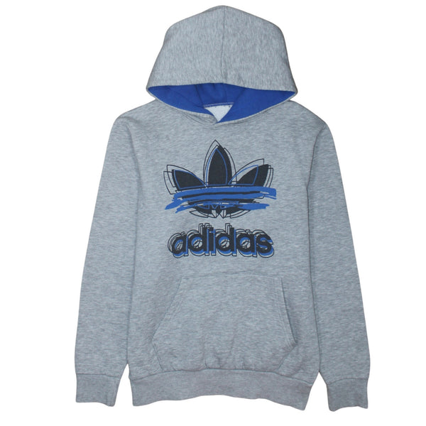 Adidas 90's Spellout Pullover Hoodie XSmall  Grey
