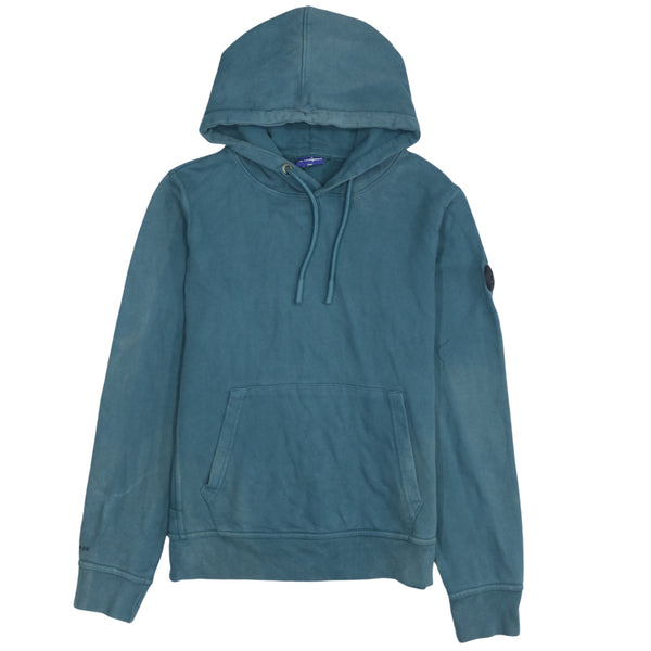 Champion 90's Plain Pullover Hoodie Large Green