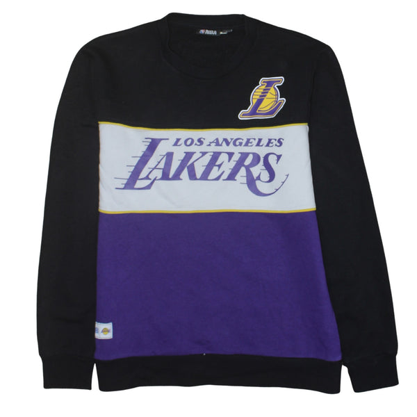 NBA 90's Los Angeles Lakers Crew Neck Sweatshirt Large Black