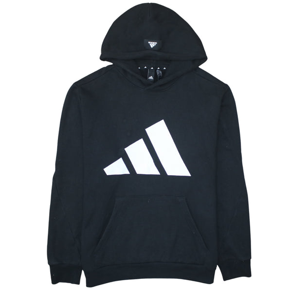 Adidas 90's Spellout Pullover Hoodie Large Black