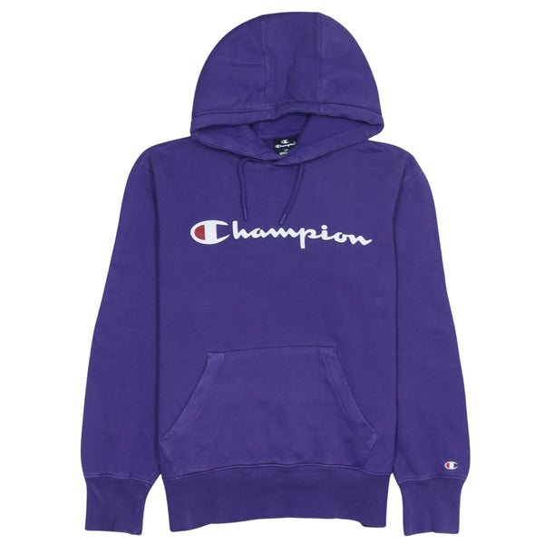 Champion 90's Spellout Pullover Hoodie Medium Purple