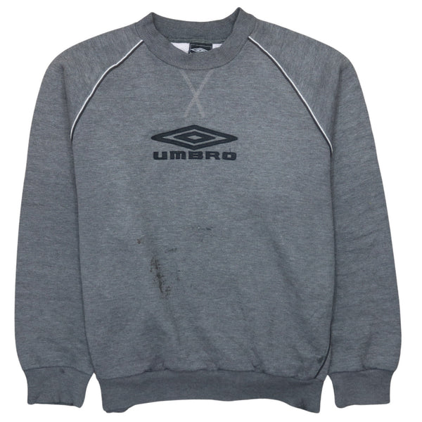 Umbro 90's Spellout Crew Neck Sweatshirt XLarge Grey