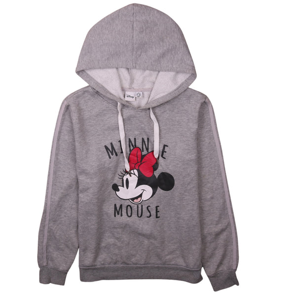 Vintage 90s Disney Minnie Mouse Pullover Hoodie Women’s Medium Grey