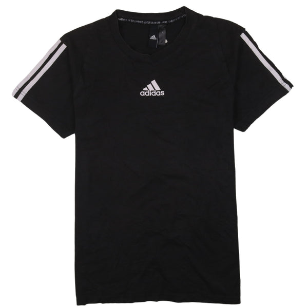 Adidas Vintage 90's Short Sleeve Crew Neck Black T-Shirt Men's XSmall