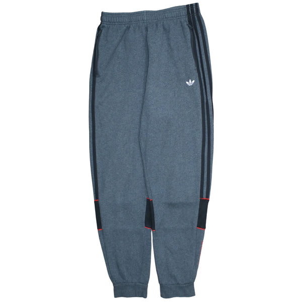 Adidas 90's 3 Stripes Casual Joggers / Sweatpants Large Grey
