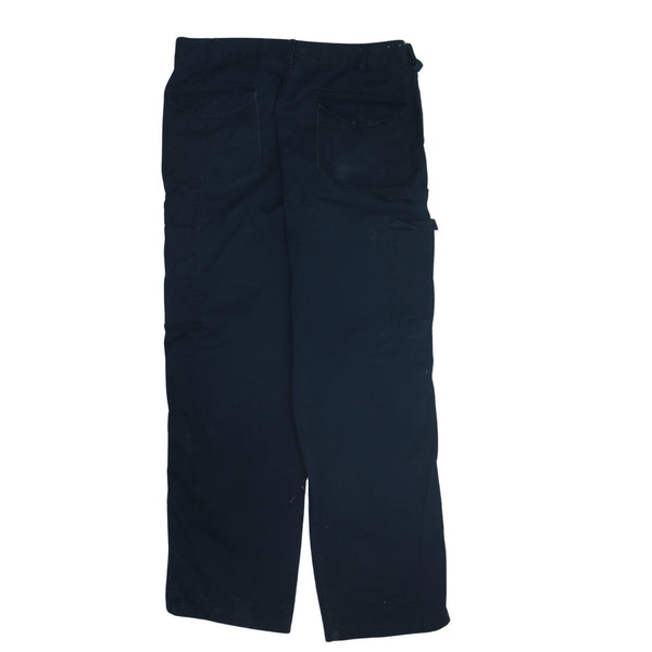 Dickies 90's Black Lightwash Straight Leg Baggy Trousers Pants Men's 34