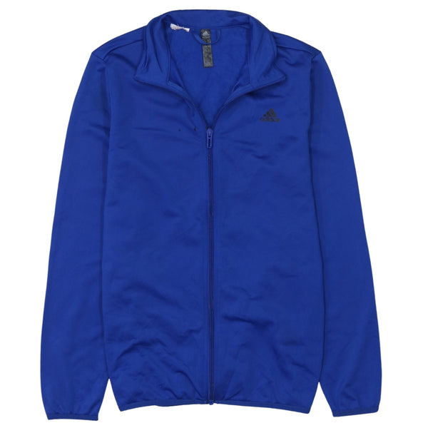 Adidas 90's Lightweight Full Zip Up Sweatshirt Large Blue