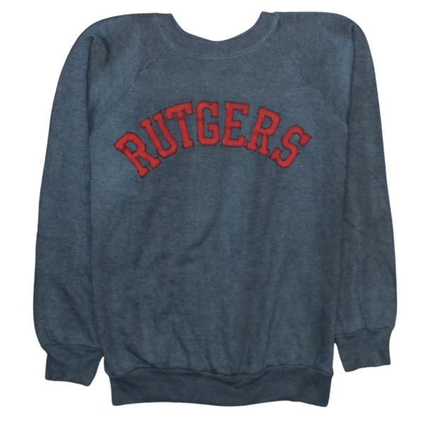 Champion 90's Rutgers Crew Neck Sweatshirt Large Black