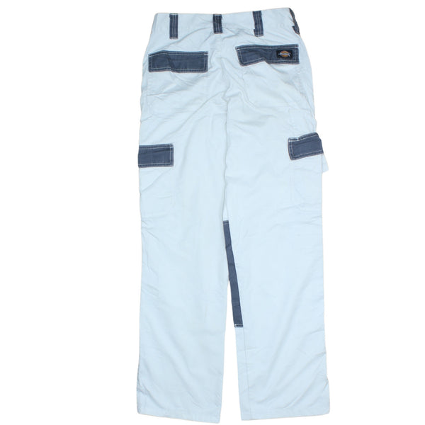Dickies 90's White Cargo Pants with Straight Leg & Baggy Fit - Size 28
