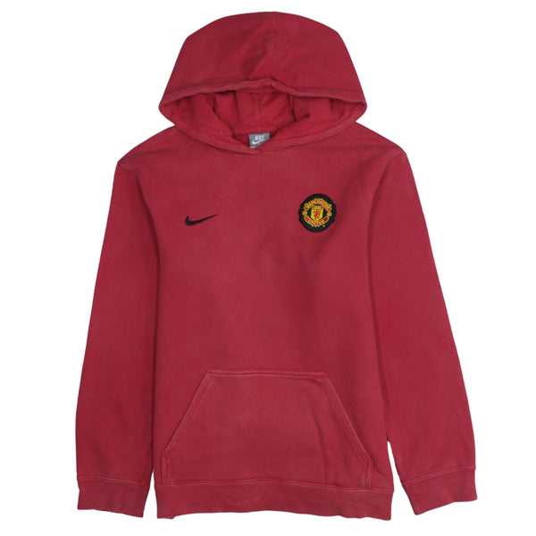 90's Nike Swoosh Pullover Hoodie XL Red Vintage