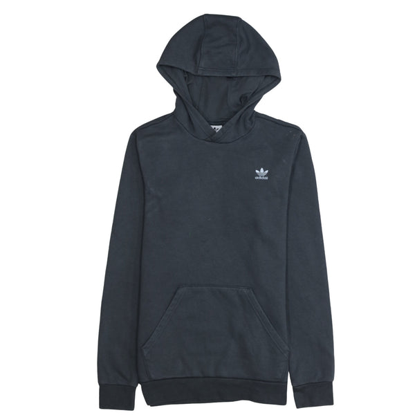 Adidas 90's Drawstring Pockets Pullover Hoodie XSmall  Black
