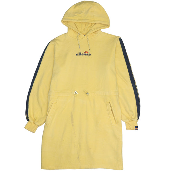 Ellesse Vintage 90's Yellow Lightweight Pullover Hoodie XXLarge