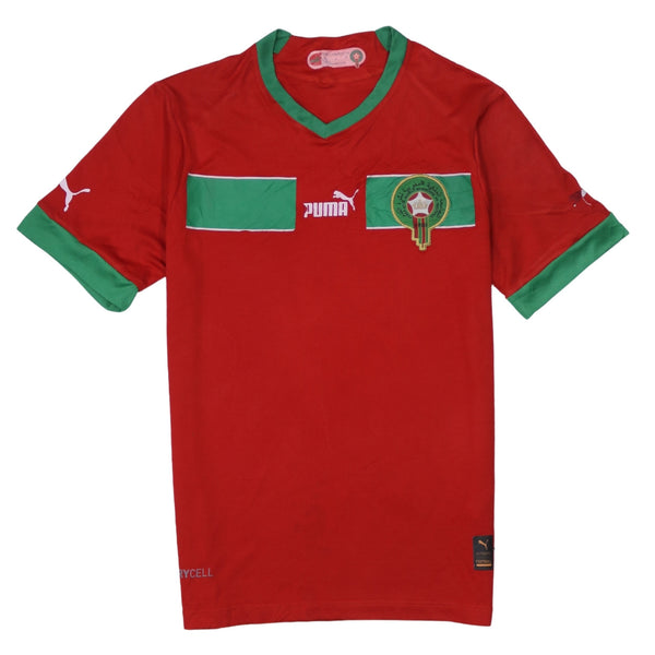 Puma 90's Short Sleeves V Neck T Shirt Small Red