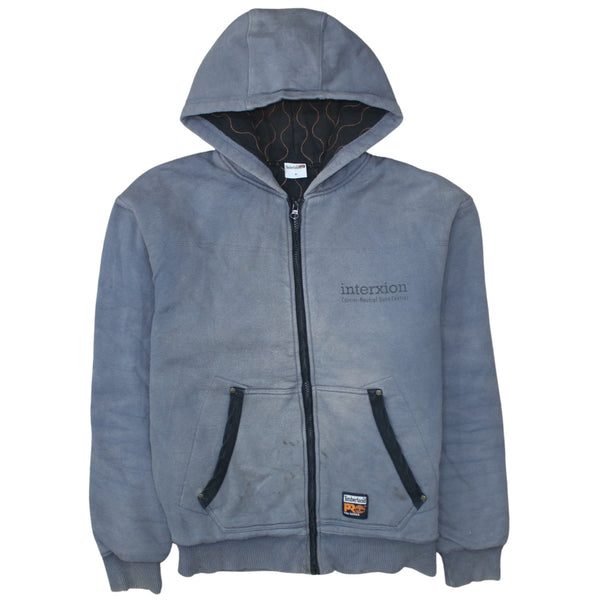 Timberland 90's Lightweight Full Zip Up Hoodie Medium Blue