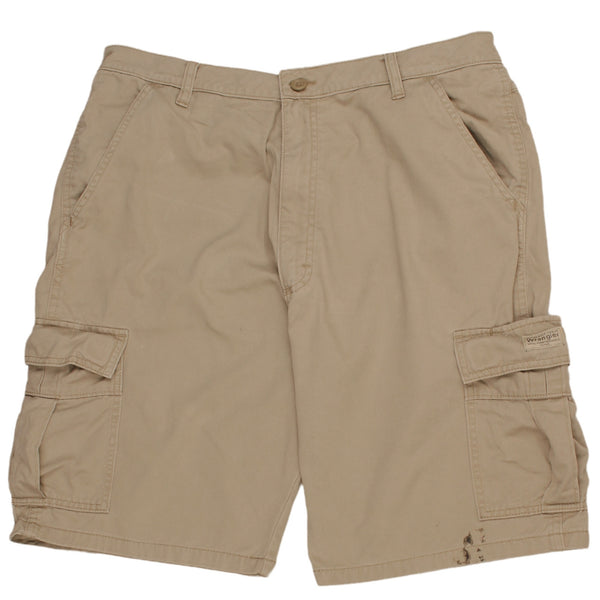 Wrangler 90's Men's Cargo Shorts 36 Tan Brown Retro Vintage Style