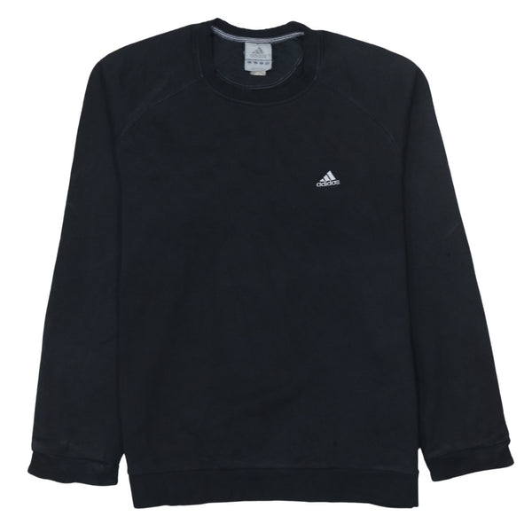 Adidas 90's Lightweight Crew Neck Sweatshirt Medium Black