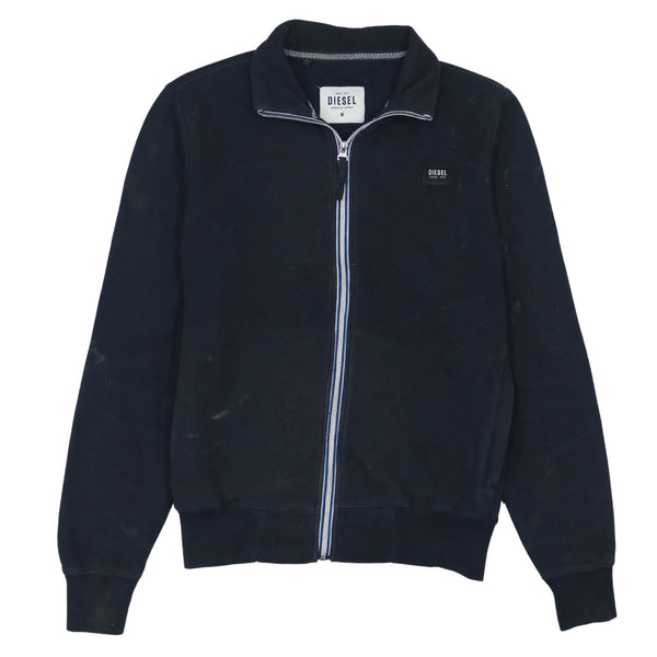 Diesel 90's Lightweight Full Zip Up Sweatshirt Medium Black