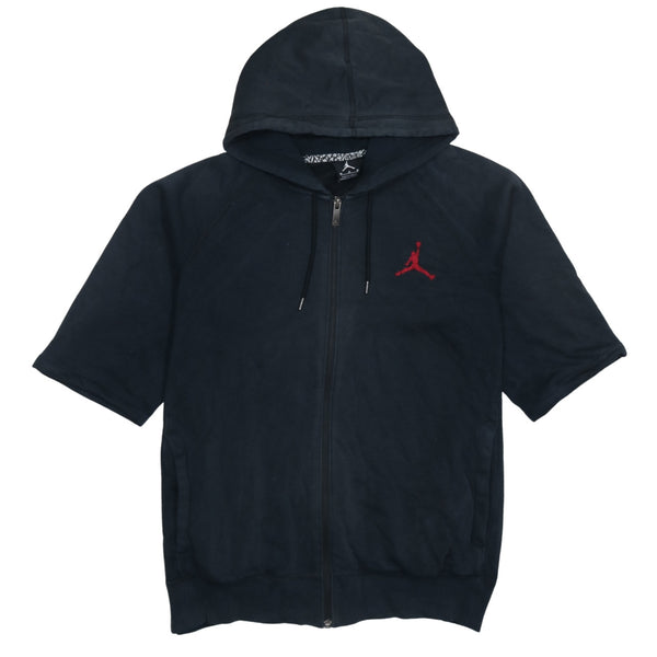Jordan 90's Sportswear Full Zip Up Hoodie Medium Black