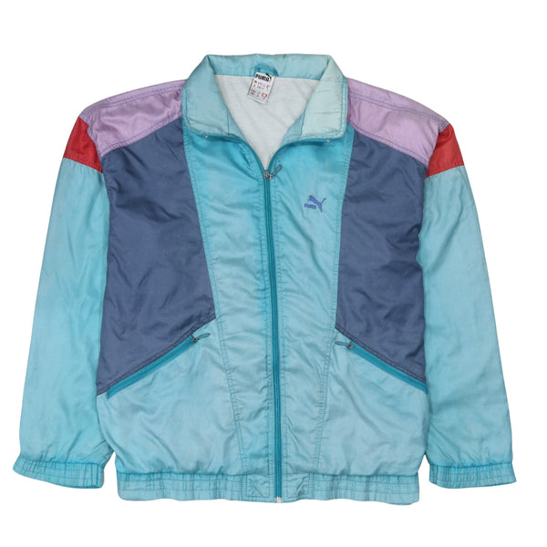 Puma 90's Lightweight Full Zip Up Sweatshirt XXLarge (2XL) Blue