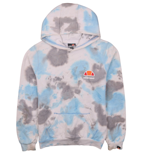 Ellesse Women's Medium 90's Tie Dye Pullover Hoodie Size White