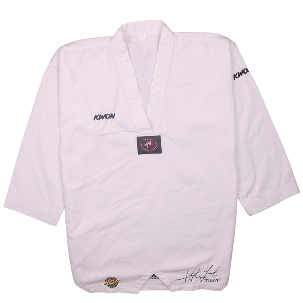 Vintage 90s Men's Medium White Windbreaker Lightweight Activewear