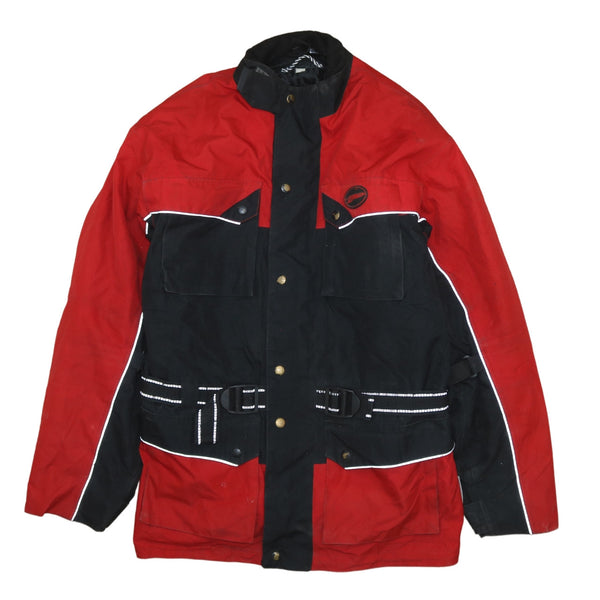 Vintage 90's Black Full Zip Up Windbreaker Large | Heavyweight Style