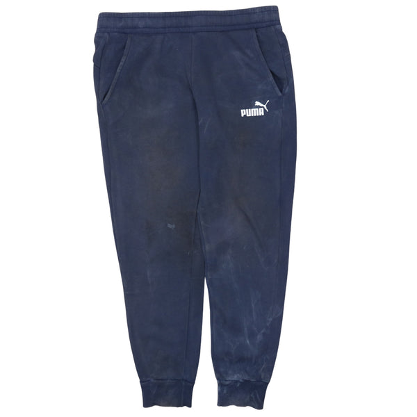 Puma 90's Vintage Navy Blue Joggers Sweatpants Small