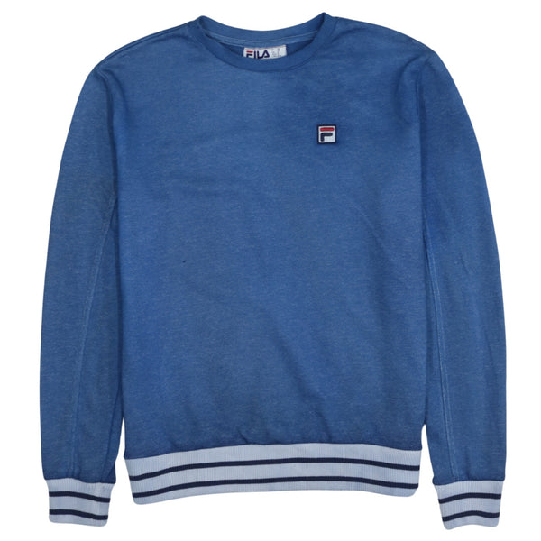 Fila 90's Lightweight Crew Neck Sweatshirt Medium Blue