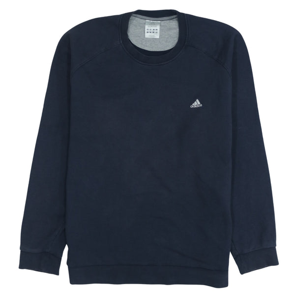 Adidas Vintage 90's Lightweight Crew Neck Sweatshirt XL Navy Blue