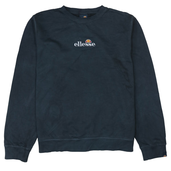 Ellesse 90's Lightweight Crew Neck Sweatshirt XXLarge  Black