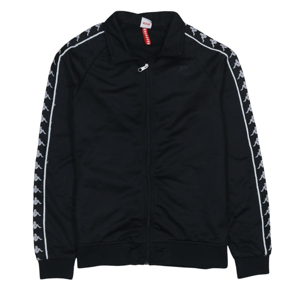 Kappa 90's Lightweight Full Zip Up Sweatshirt Small  Black