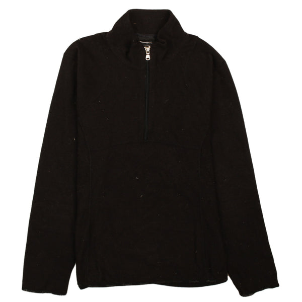 Champion Vintage 90's Black Hiking Fleece Jumper Large Full Zip