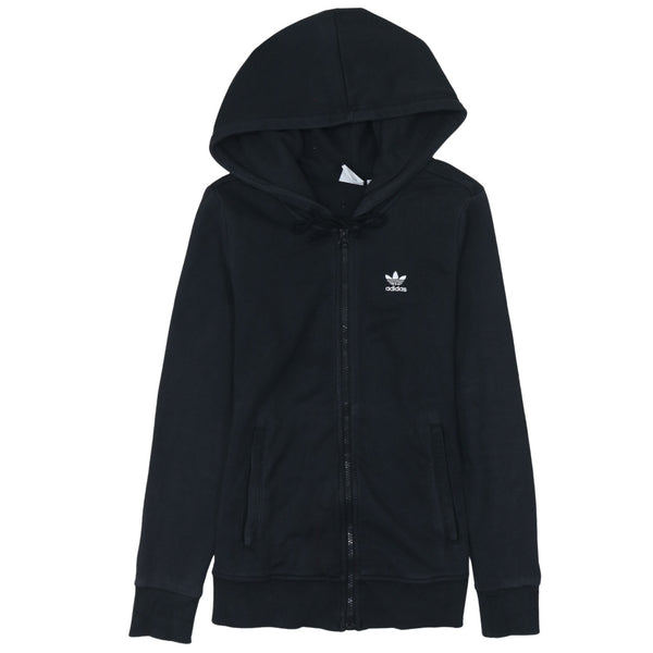 Adidas 90's Lightweight Full Zip Up Sweatshirt XSmall Black