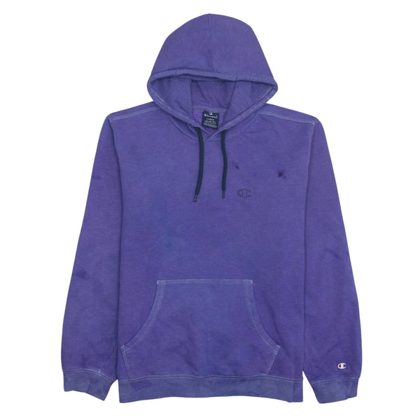Champion 90's Purple Drawstring Pullover Hoodie Large Vintage Retro