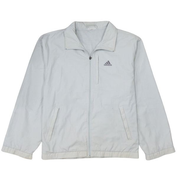 Adidas Vintage '90s Beige Cream Lightweight Windbreaker Jacket Large