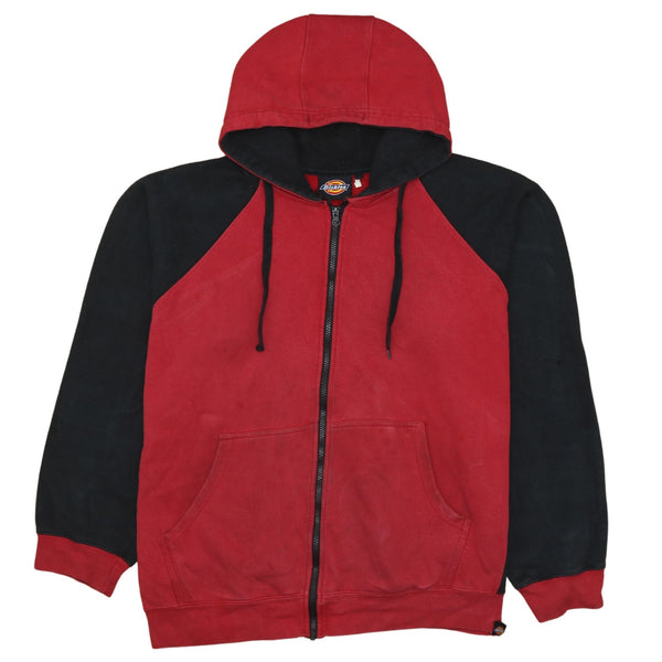 Dickies 90's Red Full Zip Up Hoodie Women's 4XL