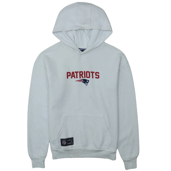NFL 90's Patriots Pullover Hoodie Small White