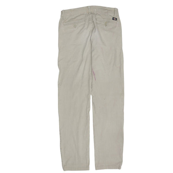 Dickies 90's Drawstring Pockets Casual Trousers / Pants 32 Beige Cream