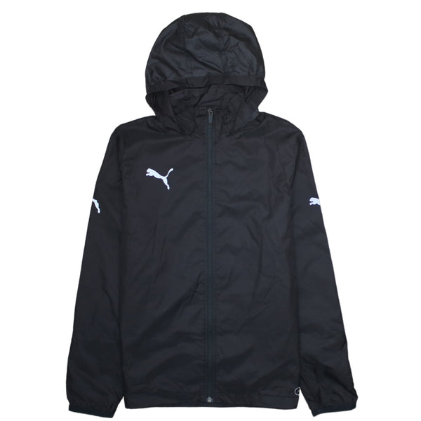Puma 90's Hooded Full Zip Up Windbreaker XLarge Black