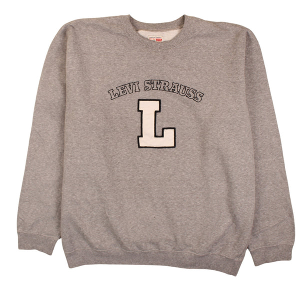 Levi's 90's Levi Strauss Crew Neck Sweatshirt XLarge Grey