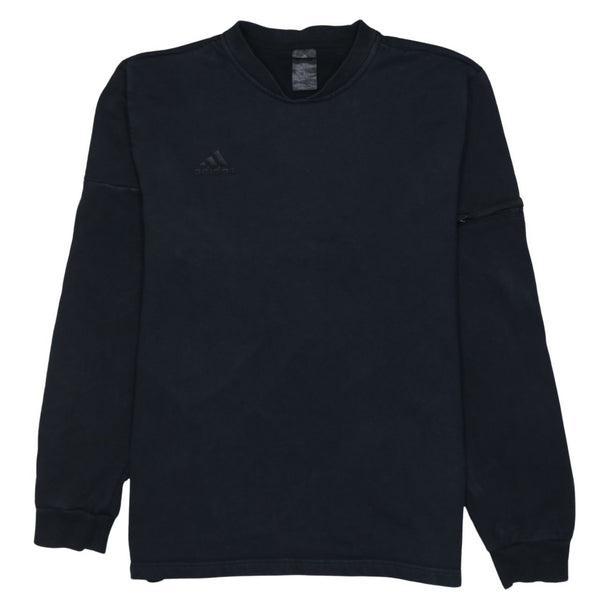 Adidas 90's Lightweight Crew Neck Sweatshirt Large Black