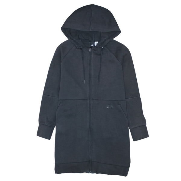 Adidas Vintage 90's XSmall Black Full Zip Sportswear Hoodie Cotton